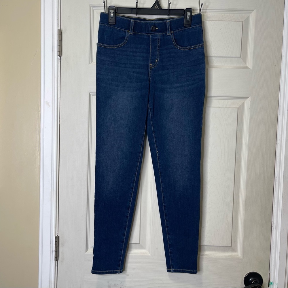 Betabrand Yoga Denim Pants Women’s Blue Skinny 4-Way Stretch W1545-DVI Sz S
